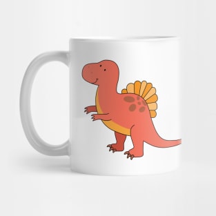 Cute baby red dinosaur Mug